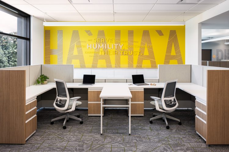 Workplace Interior Architecture Photography - HFS Federal Credit Union in Hilo, Hawaii