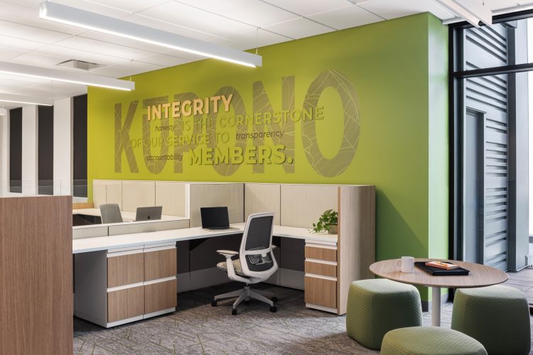 Workplace Interior Architecture Photography - HFS Federal Credit Union in Hilo, Hawaii